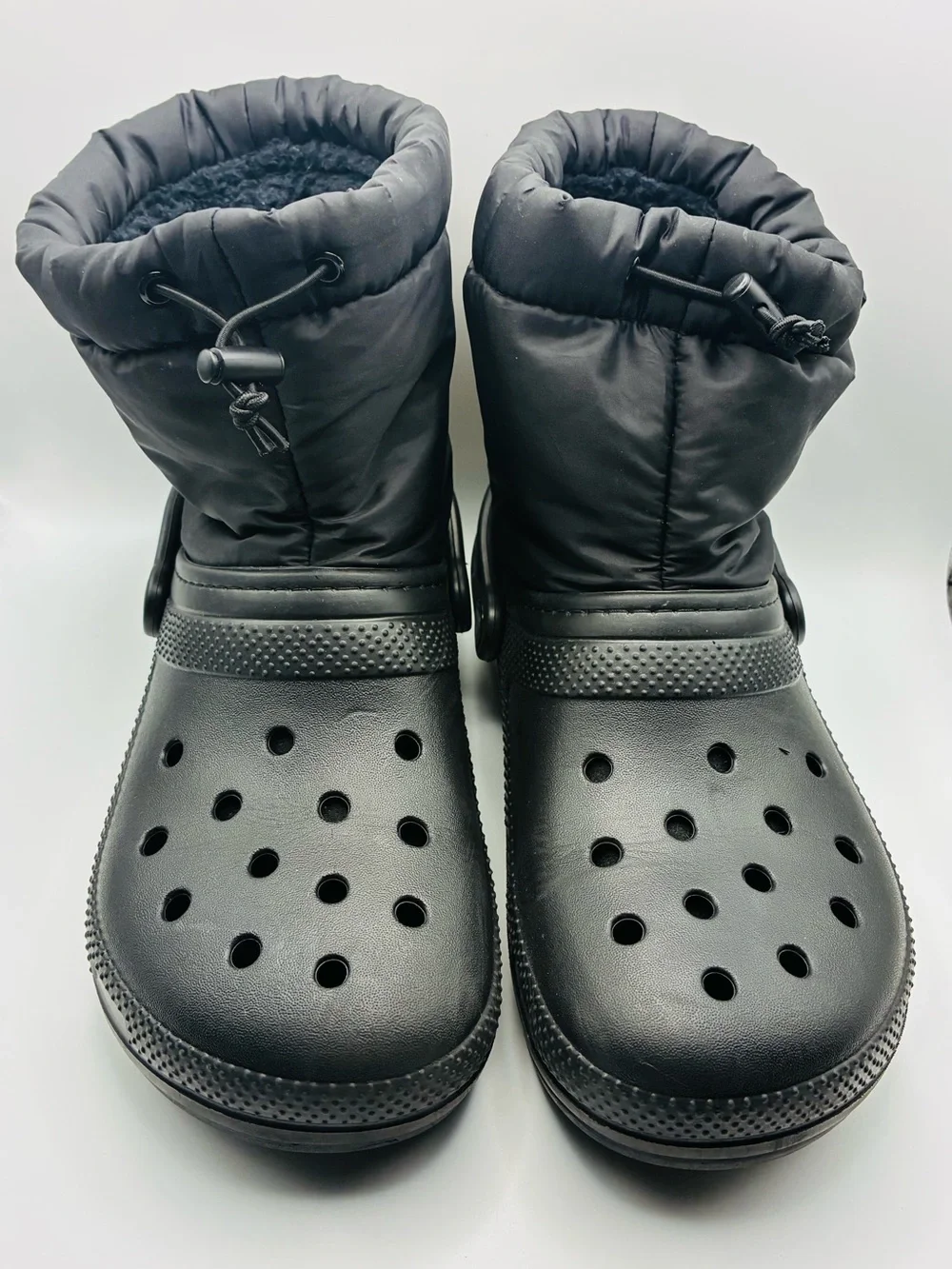 CROCS Classic Lined Neo Puff Black Bootie Boots Women's Size 8 Mens 6